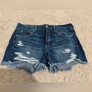 Distressed Denim Women Shorts